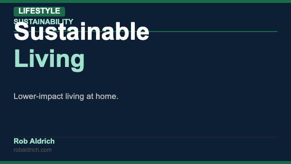 Sustainable Living